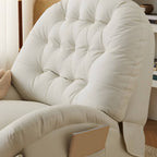 Yellow Chenille Recliner for Living Room