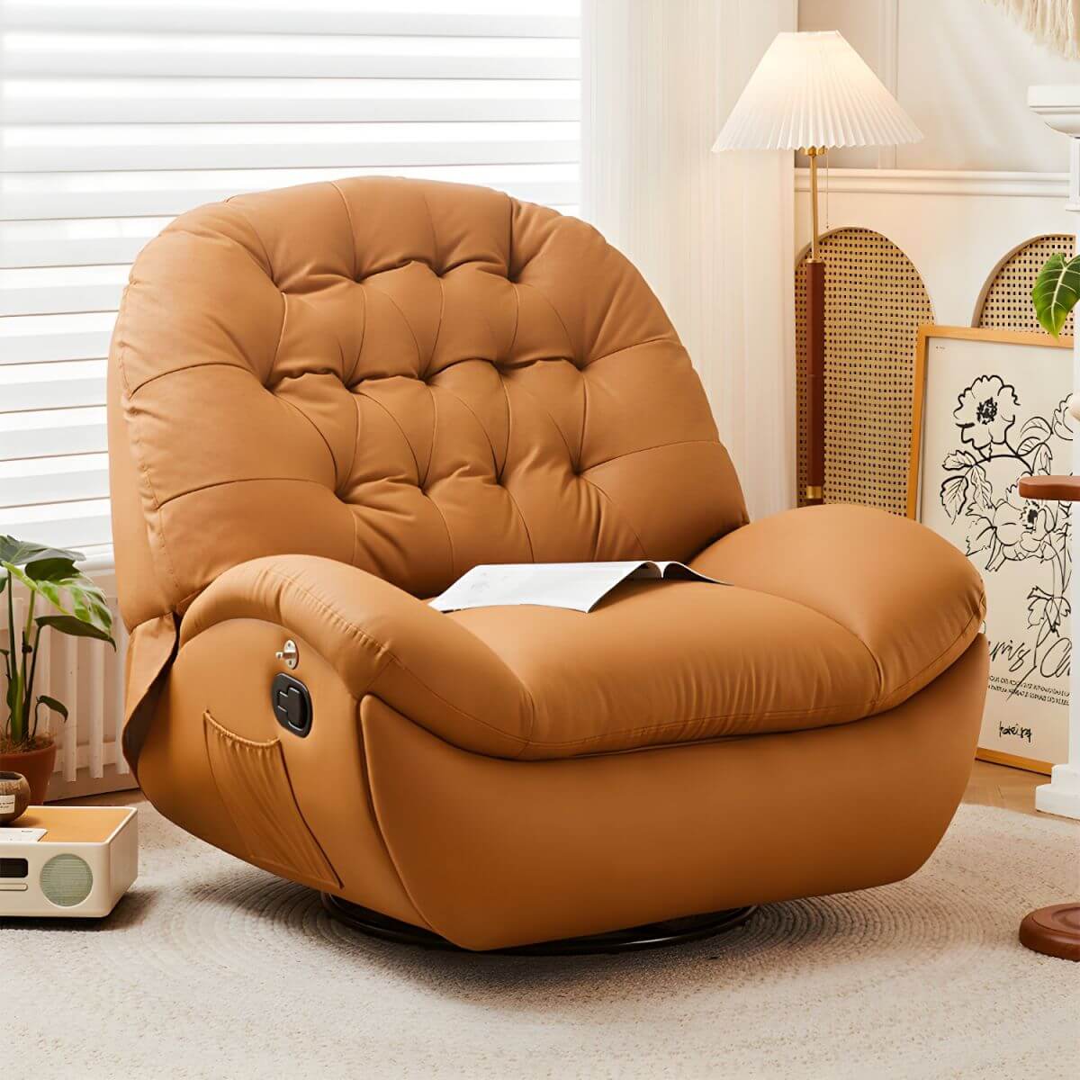 Ergonomic Recliner with Lumbar Support