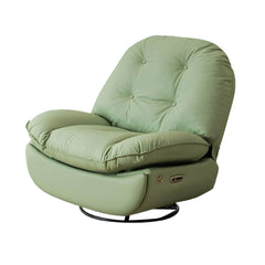 Swivel rocker recliner in grass green