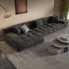 Elegant L-Shape Sofa Chaise with Left Orientation