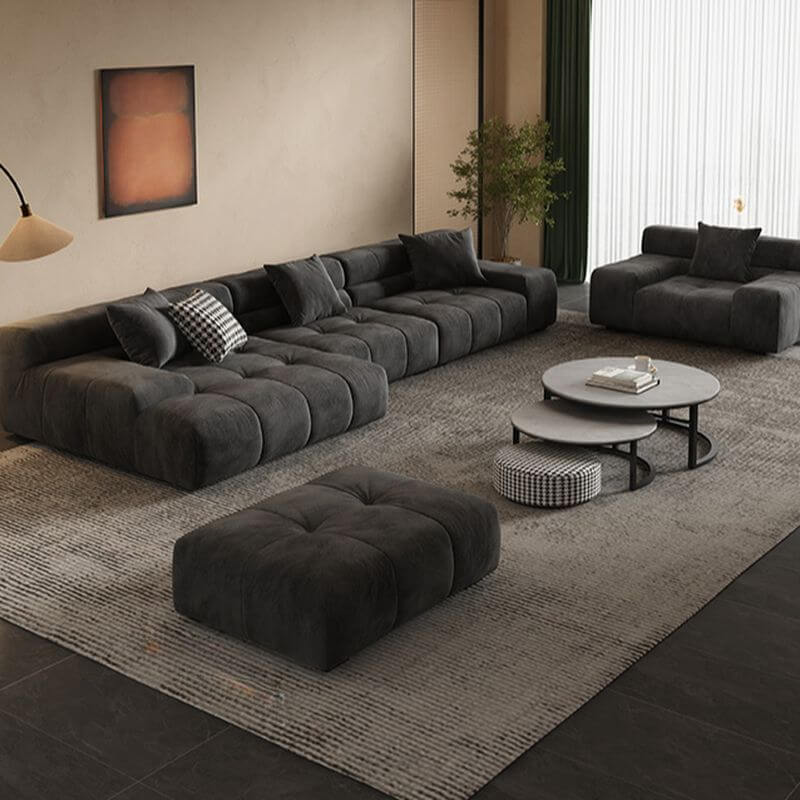 Spacious living room with L-Shape sofa