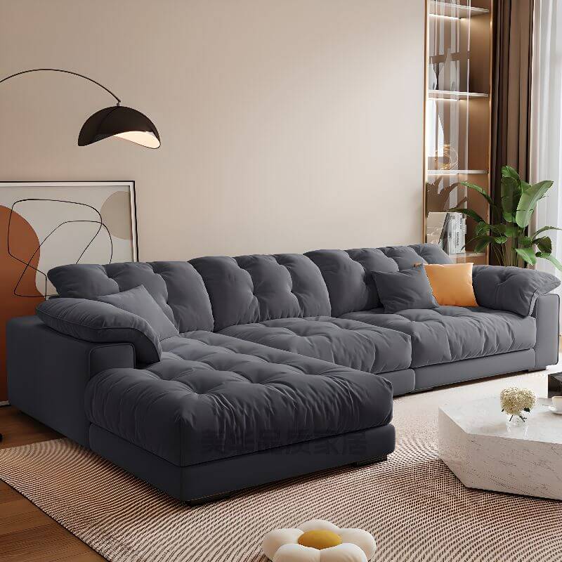 Elegant L-Shape Sofa Chaise in living room Main image
