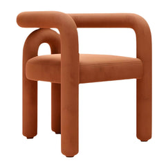 Beige Upholstered Stool with Metal Frame