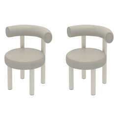 Elegant modern stool with solid color pattern