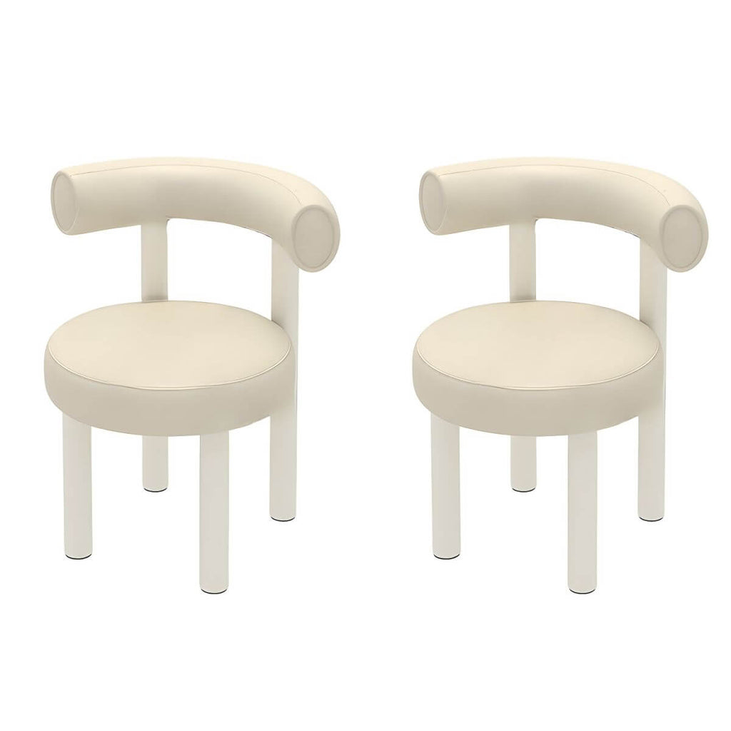 Elegant modern stool with solid color pattern