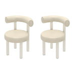 Elegant modern stool with solid color pattern