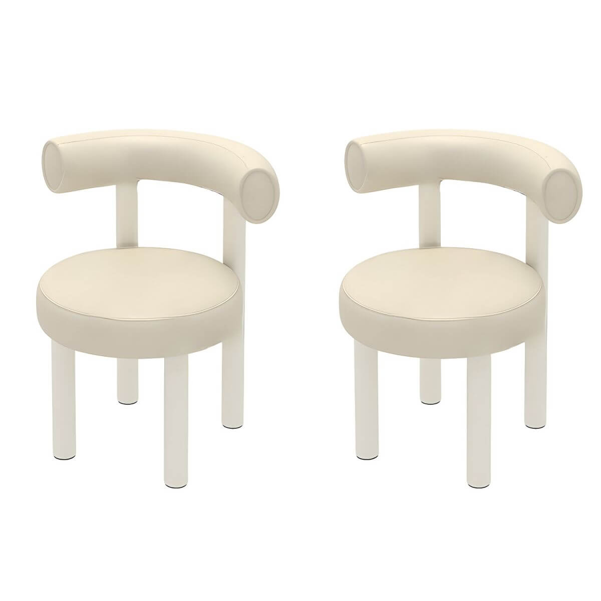 Elegant modern stool with solid color pattern