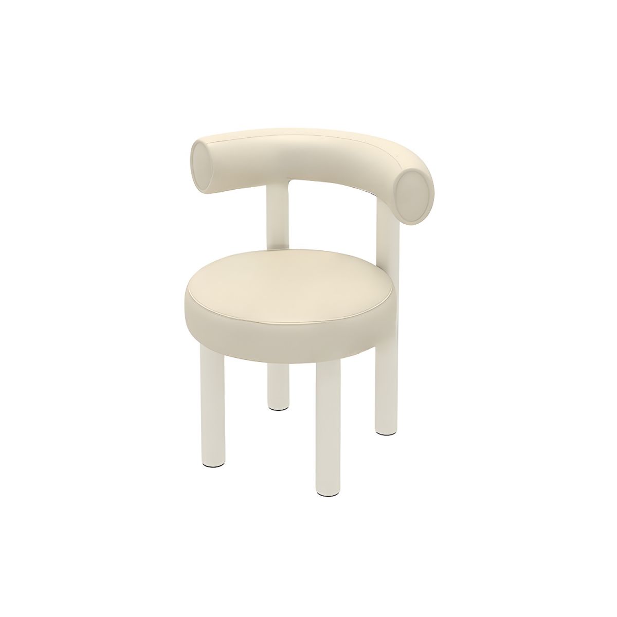 Metal frame and legs of vanity stool