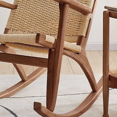 Versatile Modern Rocking Chair in Cherry Wood