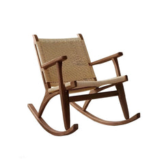 Modern Rocking Chair in Walnut Finish