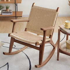 Comfortable Rocking Chair with Back Cushion