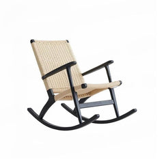 Sophisticated Natural Wood Rocking Chair