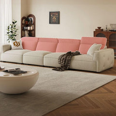 sophisticated off-white sofa with sleek lines