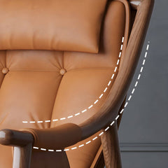 Sleek Scandinavian design ergonomic recliner