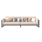 Decorative Pillows on Elegant Sofa