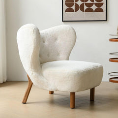 Elegant Side Chair with Arced Back