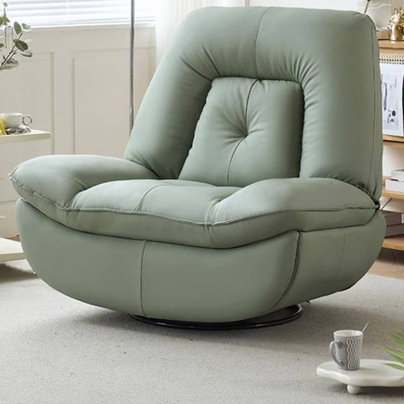 Elegant Standard Size Recliner in Mint Green