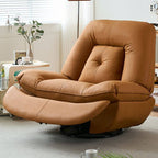 Front view of Elegant recliner with solid color