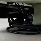 Gray upholstered recliner with adjustable angle