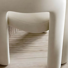 Sophisticated off-white vanity stool