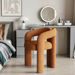 Vanity stool in a contemporary bedroom