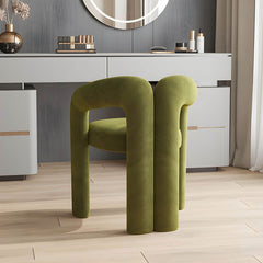 Comfortable beige vanity stool