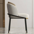Elegant upholstered vanity stool in gray