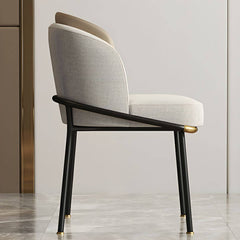 Elegant upholstered vanity stool in gray