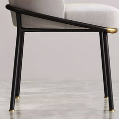 Gray colored upholstered stool