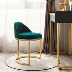 Pedestal base upholstered stool