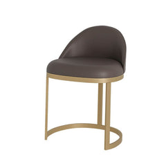 Modern metal frame vanity stool