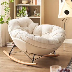 upholstered rocking chair in modern style