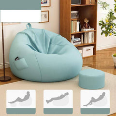 Khaki colored bean bag chair for kids