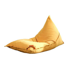 Flannel bean bag lounger in brown color