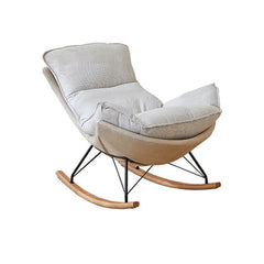 Elegant rocking chair with flared arms