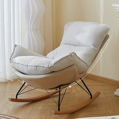 Modern beech wood rocking chair