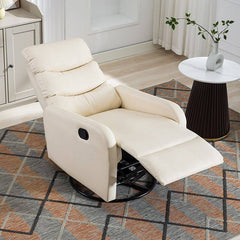 Green accent chair with massage feature