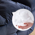 Dark Green Corduroy Recliner with Ergonomic Design