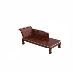 stylish chaise lounge with brown legs