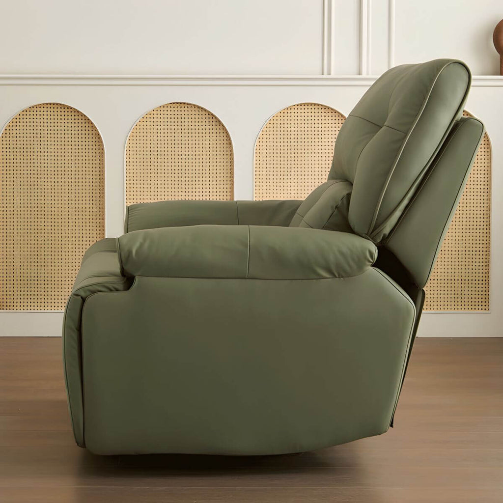 Modern recliner with locking back angle adjustment