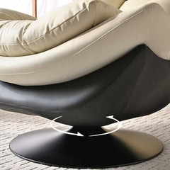 Cozy Oatmeal Chair with Elegant Backrest