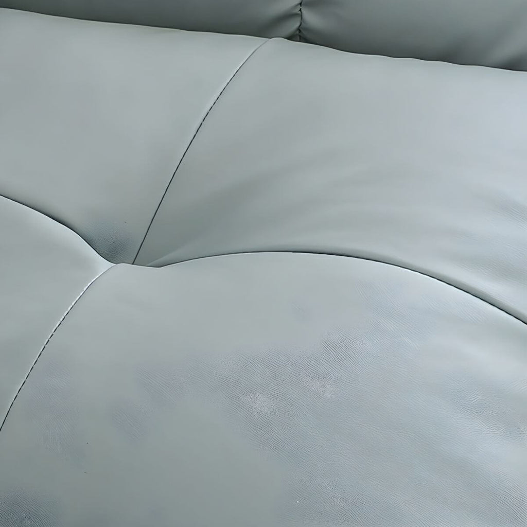 back view of faux leather recliner