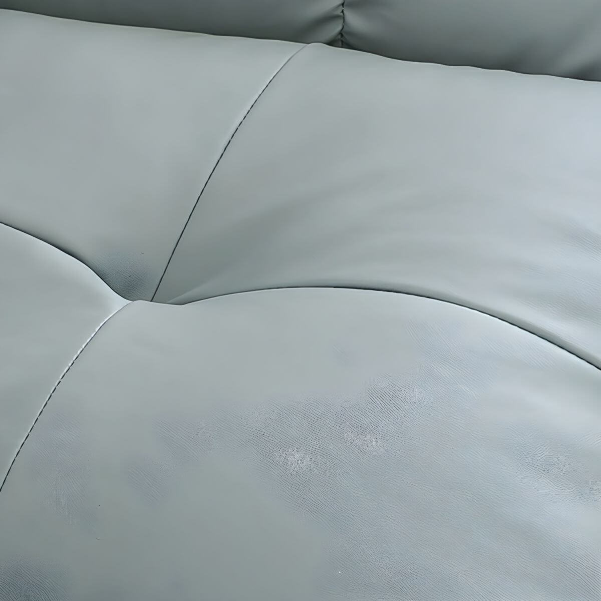 back view of faux leather recliner