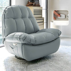 stylish beige ergonomic recliner in modern living room