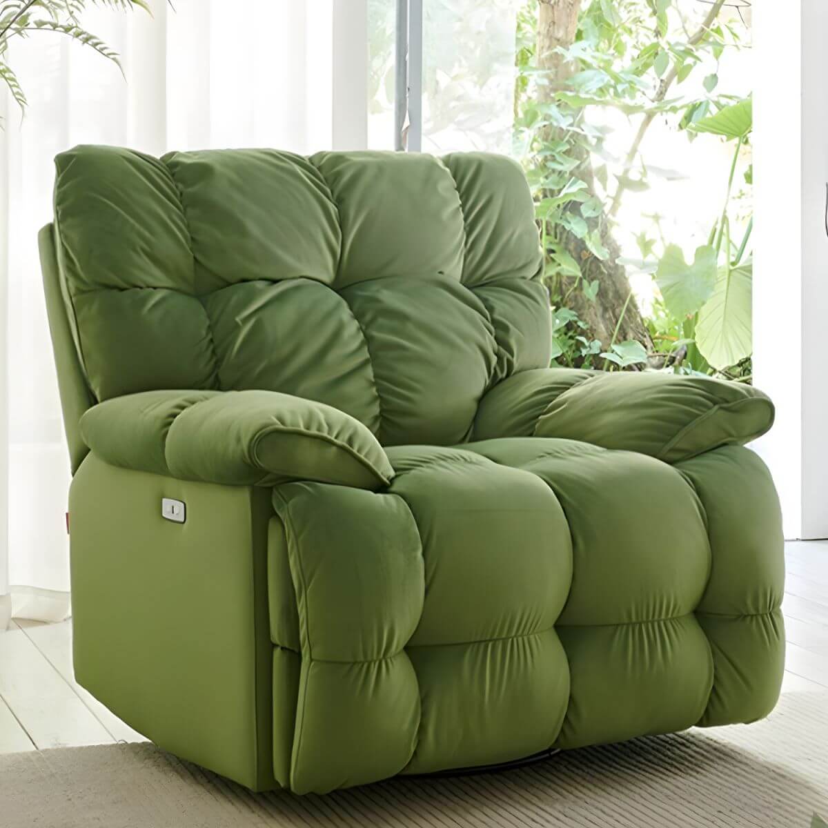 Ergonomic Power Recliner side view