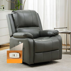 Comfortable rocker recliner in rich coffee color