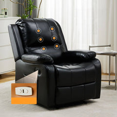 Comfortable rocker recliner in rich coffee color