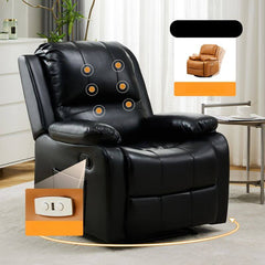 Cozy reclining chair with USB charging port