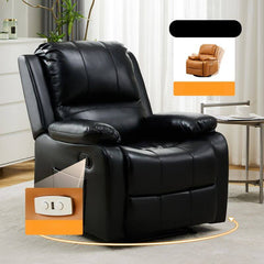 Comfortable rocker recliner in rich coffee color