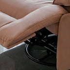 Lemon yellow ergonomic recliner in swivel rocker style